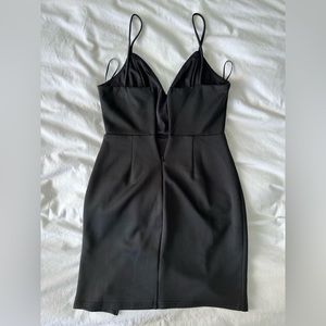 Showpo black v neck dress